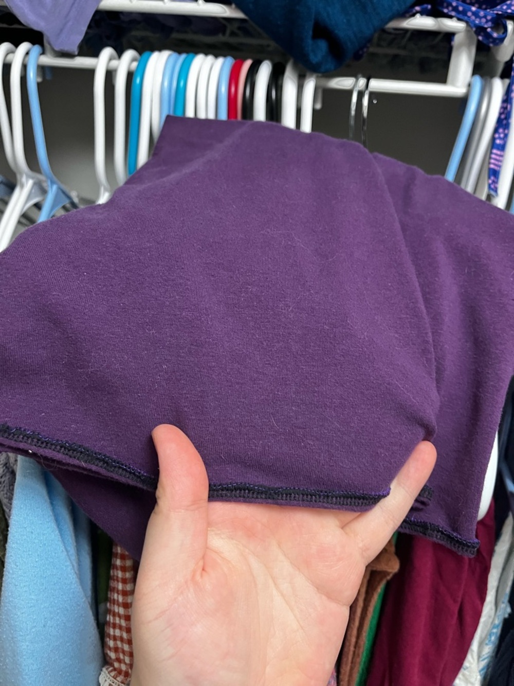 Purple Skirted Flare Leggings w/ Pockets! M/L - Picture 5 of 5